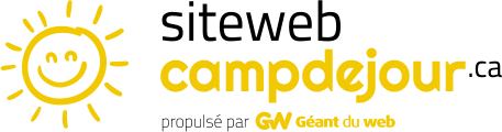 Conception web pour camps de jour - Géant du web